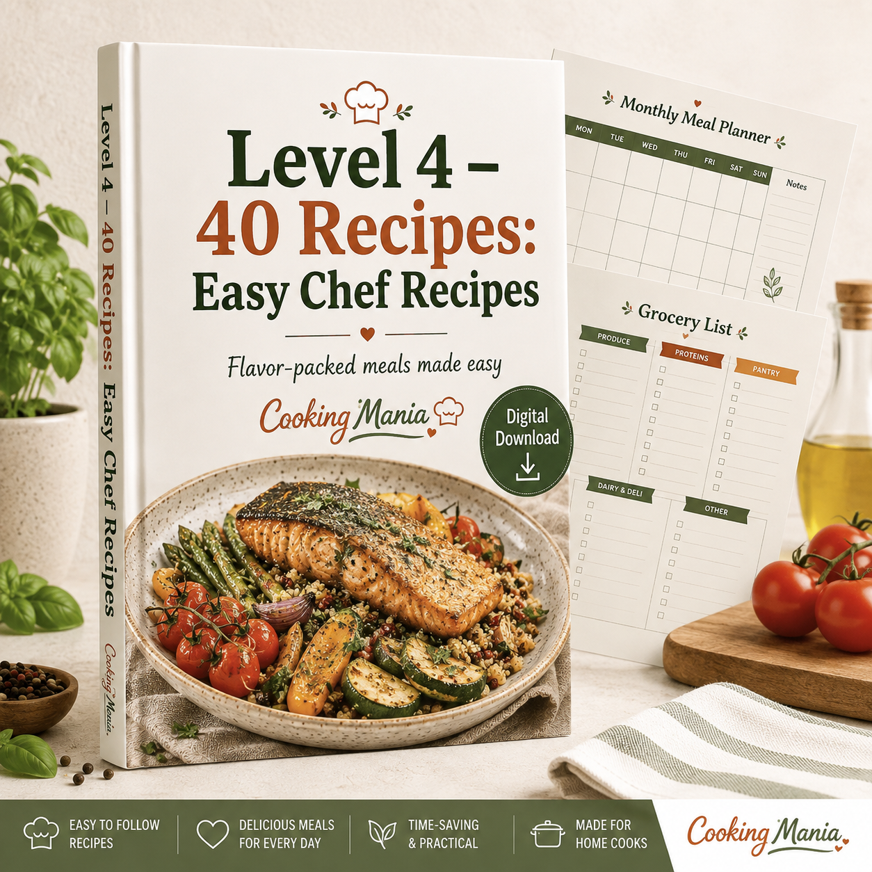 Cooking Mania Level 4 – 40 Everyday Kitchen Favourites