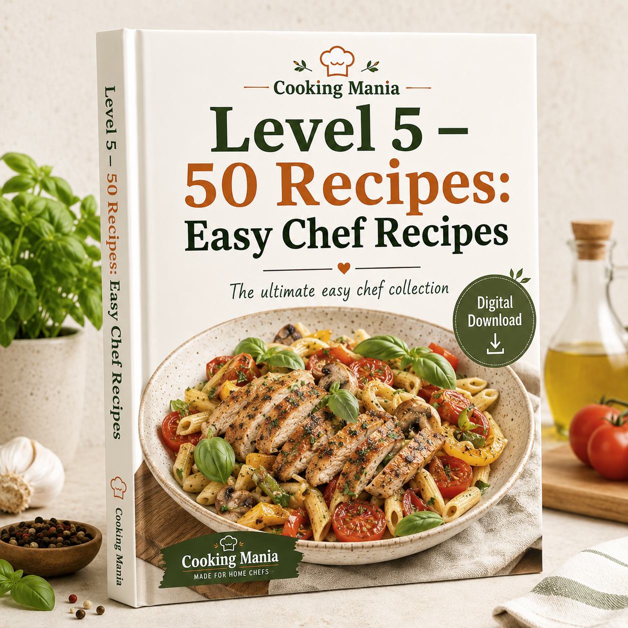 Cooking Mania Level 5 – 50 Ultimate Home Chef Recipes