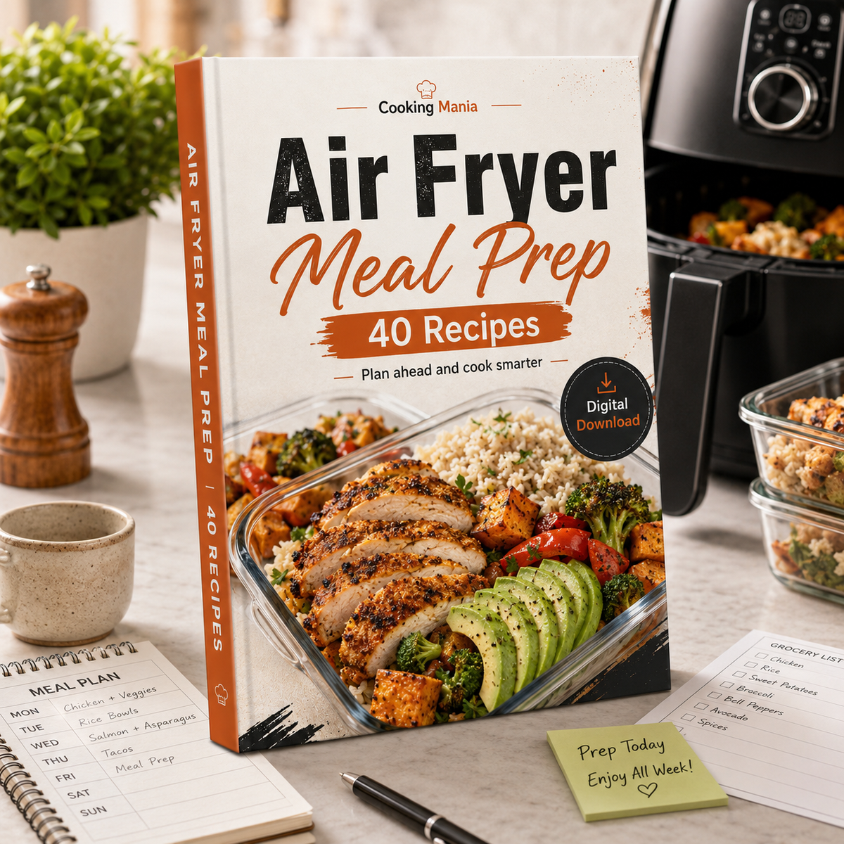 Air Fryer Meal Prep | 40 Recipes