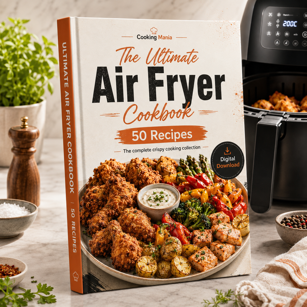 The Ultimate Air Fryer Cookbook | 50 Recipes